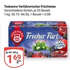 Verführerischer Früchtetee Angebote von Teekanne bei GLOBUS Gera für 1,69 €