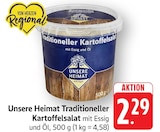 Traditioneller Kartoffelsalat im Angebot bei EDEKA in Stuttgart Traditioneller Kartoffelsalat Angebote von Unsere Heimat bei EDEKA Stuttgart für 2,29 €