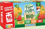 Gourdes Compotes BIO Pomme, Pomme Fraise, Pomme Abricot, Pomme Poire - POM'POTES dans le catalogue Intermarché Hyper