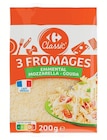 Râpé 3 Fromages - Carrefour Classic' en promo à 1,19 € chez Supermarchés Match Râpé 3 Fromages - Carrefour Classic' dans le catalogue Supermarchés Match