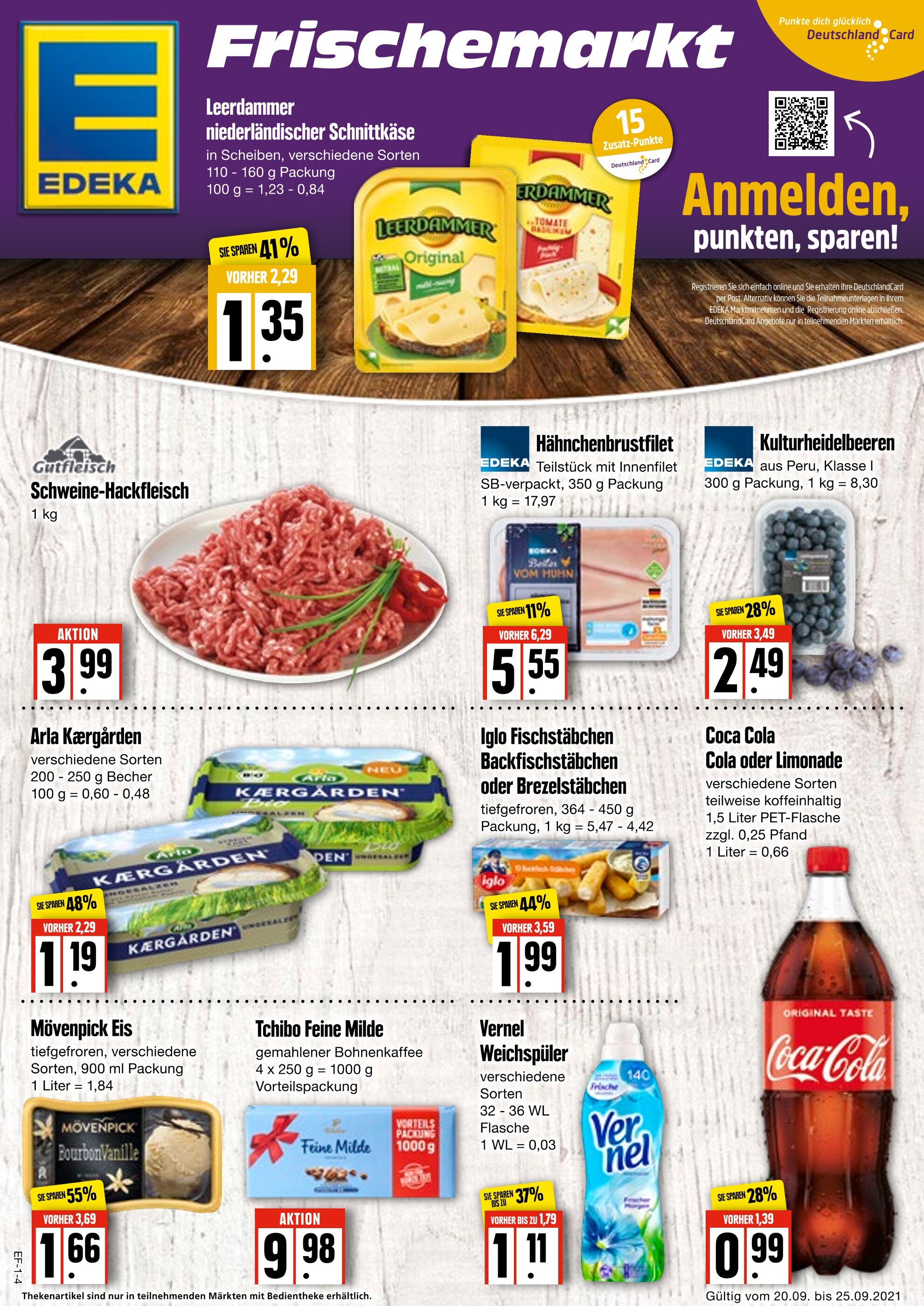 EDEKA Frischemarkt Prospekt für Schwerin mit 4 Seiten EDEKA Frischemarkt Prospekt für Schwerin: "Aktuelle Angebote", 4 Seiten, 20.09.2021 - 25.09.2021