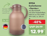 Isolierkanne »Samba« im Kaufland Prospekt Isolierkanne »Samba« von EMSA im aktuellen Kaufland Prospekt für 12,99 €