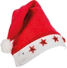 Bonnet Père Noël étoile LED adulte en promo chez Maxi Bazar Bonnet Père Noël étoile LED adulte dans le catalogue Maxi Bazar