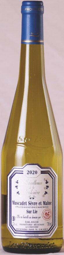 AOP MUSCADET DE SÈVRE ET MAINE SUR LIE 2020 à La Vignery dans Boussy-Saint-Antoine AOP MUSCADET DE SÈVRE ET MAINE SUR LIE 2020 à La Vignery dans Boussy-Saint-Antoine