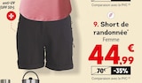 Short de randonnée femme en promo chez Sport 2000 Short de randonnée femme dans le catalogue Sport 2000