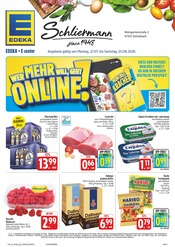 EDEKA Supermarkt Prospekt der aktuellen Woche mit 38 Seiten, gültig von 27.07.2026 bis 01.08.2026, in Dettelbach und Umgebung Aktueller EDEKA Supermarkt Prospekt in Dettelbach und Umgebung, "Wir lieben Lebensmittel!" mit 38 Seiten, 27.07.2026 - 01.08.2026