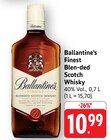 Finest Blended Scotch Whisky im Angebot bei EDEKA in Lahr Finest Blended Scotch Whisky Angebote von Ballantine's bei EDEKA Lahr für 10,99 €