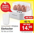 Eierkocher von GOURMETmaxx für 14,99 € bei Zimmermann im Angebot Eierkocher von GOURMETmaxx im aktuellen Zimmermann Prospekt