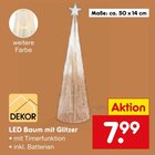 LED Baum mit Glitzer im Angebot bei Netto Marken-Discount in Bonn LED Baum mit Glitzer Angebote von DEKOR bei Netto Marken-Discount Bonn für 7,99 €