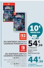 Jeu Nintendo Switch 2 Légendes Pokémon Z-A - NINTENDO en promo chez Super U Villeurbanne à 36,99 €