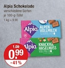 Alpen Vollmilch Schokolade von Alpia im aktuellen V-Markt Prospekt für 0,99 €