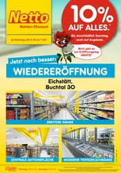 Aktueller Netto Marken-Discount Eichstätt Prospekt "Wiedereröffnung - 10% AUF ALLES." mit 6 Seiten