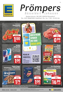 EDEKA Prospekt der Woche "Aktuelle Angebote" Seite 1, 23.06.2025 bis 28.06.2025 für Düsseldorf Aktueller EDEKA Prospekt "Aktuelle Angebote" Seite 1 von 24 Seiten für Düsseldorf