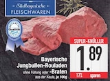 Bayerische Jungbullen-Rouladen von Stübayerische Fleischwaren im aktuellen EDEKA Prospekt für 1,89 €