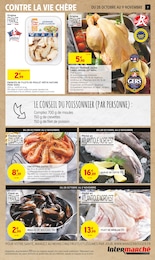Prix et réduction Poulet Fermier dans le prospectus Intermarché Super en cours Offre Poulet Fermier dans le catalogue Intermarché Super du moment à la page 7