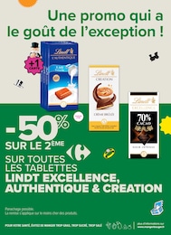 Prix et réduction Lindt dans le prospectus Carrefour Proximité en cours Offre Lindt dans le catalogue Carrefour Proximité du moment à la page 15