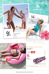 Prix et réduction Tongs Femme dans le prospectus Intersport en cours Offre Tongs Femme dans le catalogue Intersport du moment à la page 13