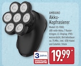 Akku-Kopfrasierer im ALDI Nord Prospekt Akku-Kopfrasierer von Ambiano im aktuellen ALDI Nord Prospekt für 19,99 €