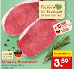 Schweine-Minutensteak im Netto Marken-Discount Prospekt Schweine-Minutensteak von im aktuellen Netto Marken-Discount Prospekt für 3,59 €
