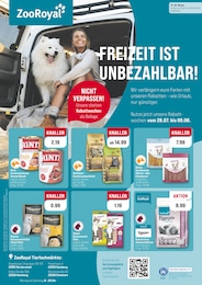 ZooRoyal Prospekt "FREIZEIT IST UNBEZAHLBAR", 10 Seiten, 28.07.2025 - 28.07.2025 Aktueller ZooRoyal Prospekt, "FREIZEIT IST UNBEZAHLBAR", mit Angeboten der Woche, gültig von 28.07.2025 bis 28.07.2025