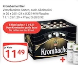 Aktuelle Krombacher Angebote bei GLOBUS in Gießen Aktuelles Bier Angebot bei GLOBUS in Gießen ab 11,49 €