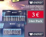 Zink-Kohle Batterien von Wenergy für 3,00 € bei Woolworth im Angebot Zink-Kohle Batterien von Wenergy im aktuellen Woolworth Prospekt