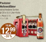 Paulaner im V-Markt Prospekt Hefeweißbier von Paulaner im aktuellen V-Markt Prospekt für 12,99 €