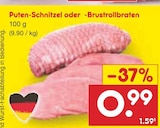 Netto Marken-Discount Nittenau - Puten-Schnitzel oder -Brustrollbraten Angebot im Prospekt Puten-Schnitzel oder -Brustrollbraten bei Netto Marken-Discount im Nittenau Prospekt für 0,99 €