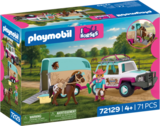 VÉHICULE AVEC REMORQUE À CHEVAUX - PLAYMOBIL - Auchan Hypermarché à Amiens VÉHICULE AVEC REMORQUE À CHEVAUX - PLAYMOBIL en promo chez Auchan Hypermarché Amiens à 44,90 €