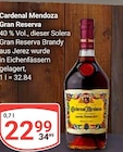 Gran Reserva Angebote von Cardinal Mendoza bei GLOBUS Weimar für 22,99 €