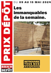 Prospectus Brico Dépôt à Belleville-sur-Vie, "Les immanquables de la semaine", 1 page de promos valables du 09/05/2024 au 15/05/2024