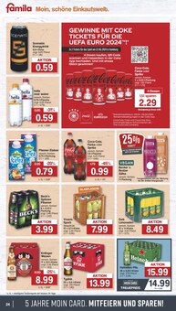 Coca Cola im famila Nordwest Prospekt "Markt - Angebote" mit 41 Seiten (Osnabrück)
