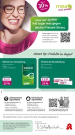 Aktueller mea - meine apotheke Apotheken Prospekt in Schönaich und Umgebung, "Unsere August-Angebote" mit 4 Seiten, 01.08.2025 - 31.08.2025