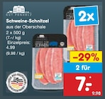 Aktuelles Schweine-Schnitzel Angebot bei Netto Marken-Discount in Bielefeld ab 4,99 €