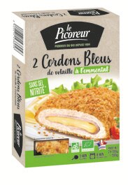 CORDONS BLEUS DE VOLAILLE À L’EMMENTAL x 2 - NaturéO à Saint-Herblain CORDONS BLEUS DE VOLAILLE À L’EMMENTAL x 2 en promo chez NaturéO Saint-Herblain