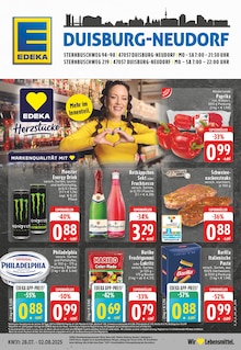 EDEKA Prospekt der Woche "Aktuelle Angebote" Seite 1, 28.07.2025 bis 02.08.2025 für Duisburg Aktueller EDEKA Prospekt "Aktuelle Angebote" Seite 1 von 24 Seiten für Duisburg