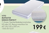 Aktuelles MATRATZE SENSIO PERFECT Angebot bei HARDECK in Remscheid ab 199,00 €