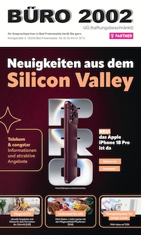 Aktueller BÜRO 2002 UG Prospekt für Oderberg und Ungebung, Seiten zum blättern BÜRO 2002 UG Prospekt Neuigkeiten aus dem Silicon Valley mit Seiten in Oderberg und Umgebung