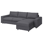 Aktuelles Bezug für 3er-Bettsofa mit Récam mit breiten Armlehnen Gunnared/mittelgrau mit breiten Armlehnen Gunnared/mittelgrau Angebot bei IKEA in Bielefeld ab 174,00 €