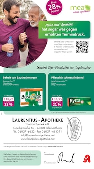Aktueller mea - meine apotheke Prospekt "Unsere September-Angebote" Seite 1 von 4 Seiten für Kleinostheim