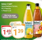 Saft Angebote von Hohes C bei GLOBUS Krefeld für 1,39 €