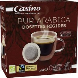 Café dosettes rigides pur arabica Bio