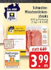 Aktuelle Steak Angebote bei EDEKA in Mönchengladbach Aktuelles Schweine-Minutenrückensteaks Angebot bei EDEKA in Mönchengladbach ab 3,99 €