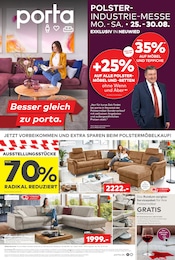 Ecksofa im porta Möbel Prospekt in Koblenz Aktueller porta Möbel Prospekt mit Ecksofa, "POLSTER INDUSTRIE MESSE", Seite 1