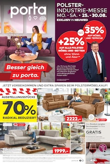 Sitzmöbel im porta Möbel Prospekt "POLSTER INDUSTRIE MESSE" mit 2 Seiten (Koblenz)