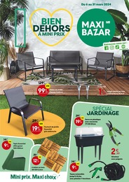 Offre Salon De Jardin dans le catalogue Maxi Bazar du moment à la page 1