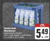 Aktuelles Mineralwasser Angebot bei E center in Nürnberg ab 5,49 €