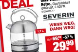 Glas-Wasserkocher Retro Angebot in Schwalmstadt Glas-Wasserkocher Retro im aktuellen Prospekt bei tejo's SB Lagerkauf in Schwalmstadt