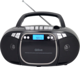 RADIO K7 CD Q1284 NOIR - QILIVE en promo chez Auchan Hypermarché RADIO K7 CD Q1284 NOIR - QILIVE dans le catalogue Auchan Hypermarché