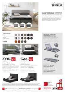 Boxspringbett im XXXLutz Möbelhäuser Prospekt "TEMPUR Fachberatertage" mit 6 Seiten (Bonn)